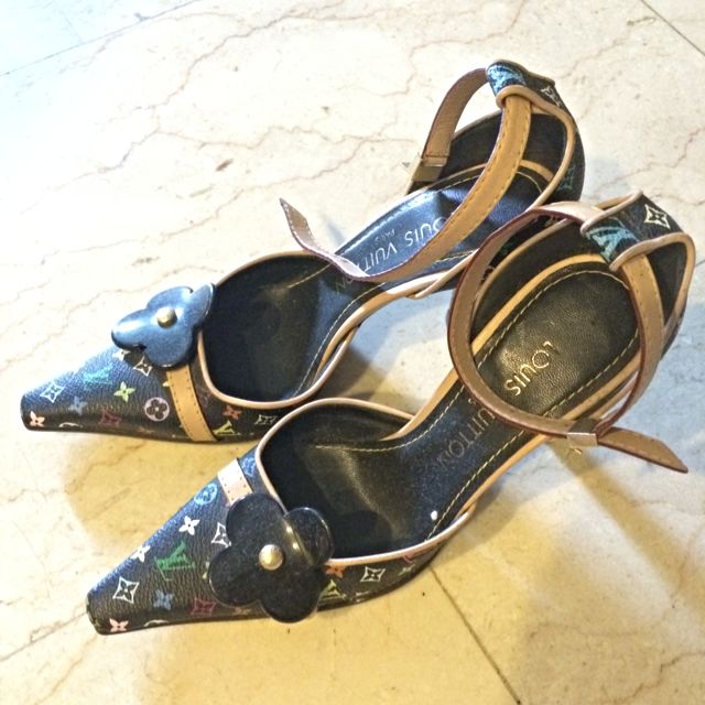 LV heels, Luxury, Sneakers & Footwear on Carousell