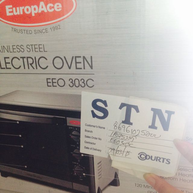 30L Stainless Steel Electric Oven. Never Opened The Box., Furniture