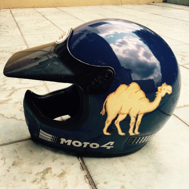 Bell Moto 4 Vintage Helmet With Visor Cars on Carousell
