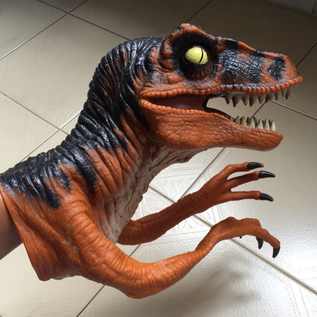 Soundbytes Puppets Hand Puppet - Velociraptor, Hobbies & Toys, Toys ...
