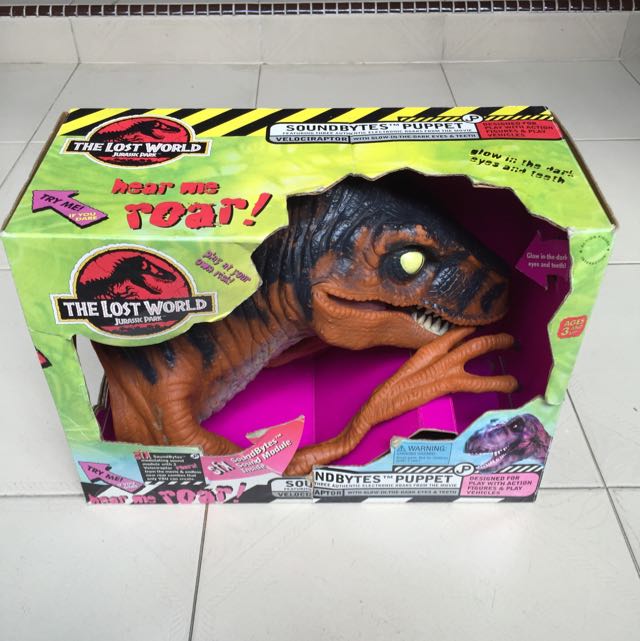 Soundbytes Puppets Hand Puppet - Velociraptor, Hobbies & Toys, Toys ...