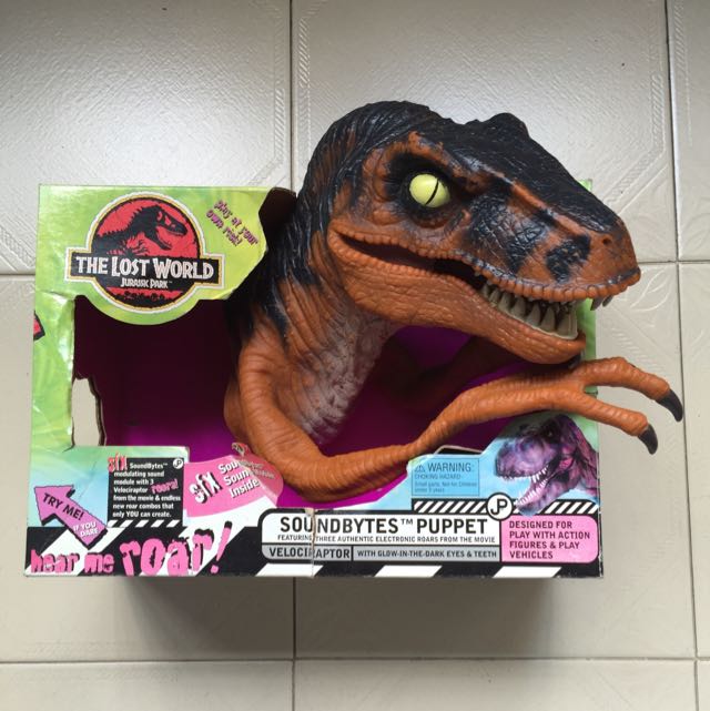 Soundbytes Puppets Hand Puppet - Velociraptor, Hobbies & Toys, Toys ...