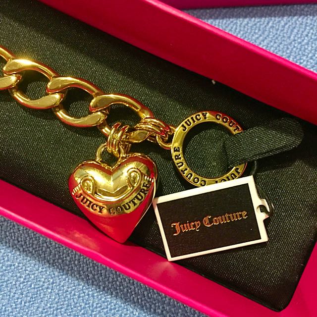 Authentic Juicy Couture Banner Heart Starter Bracelet Luxury Bags Wallets on Carousell