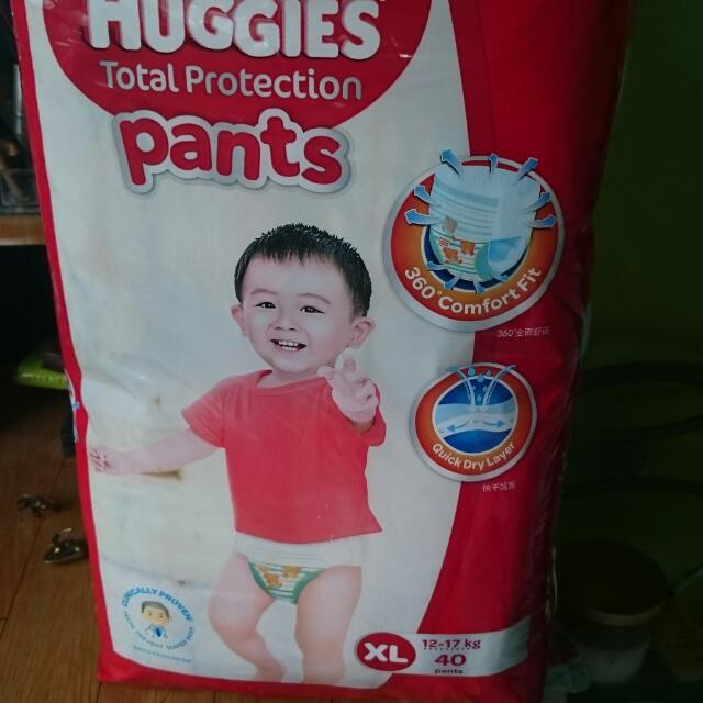 HUGGIES Diaper pants XL 39pcs, Babies & Kids, Bathing & Changing