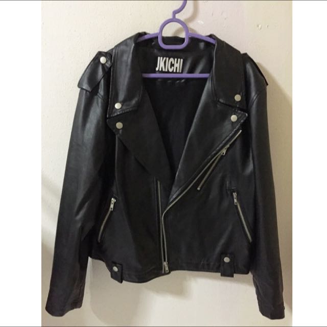 Pvc biker outlet jacket