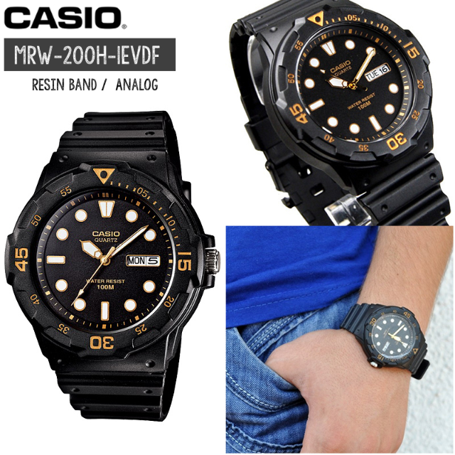 Casio Mrw 0h 1e Mrw0h Dive Analog Watch Men S Fashion On Carousell