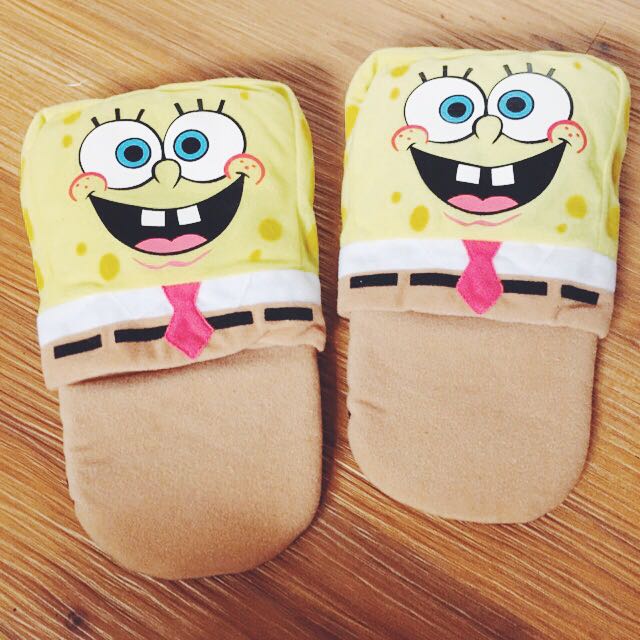 SpongeBob SquarePants Slippers, Women's Fashion, Footwear, Flipflops