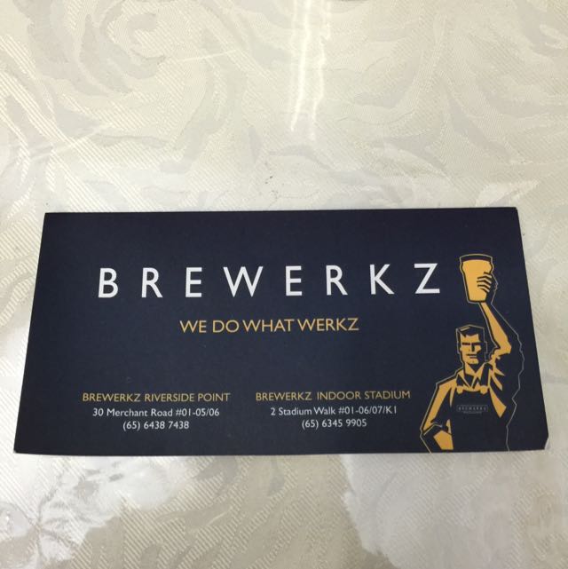100 Brewerkz Vouchers, Tickets & Vouchers, Vouchers on Carousell