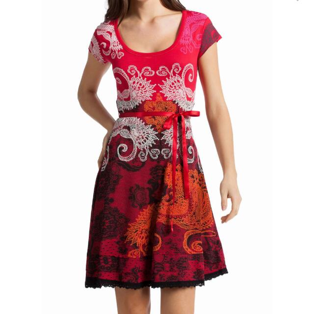 desigual red dress