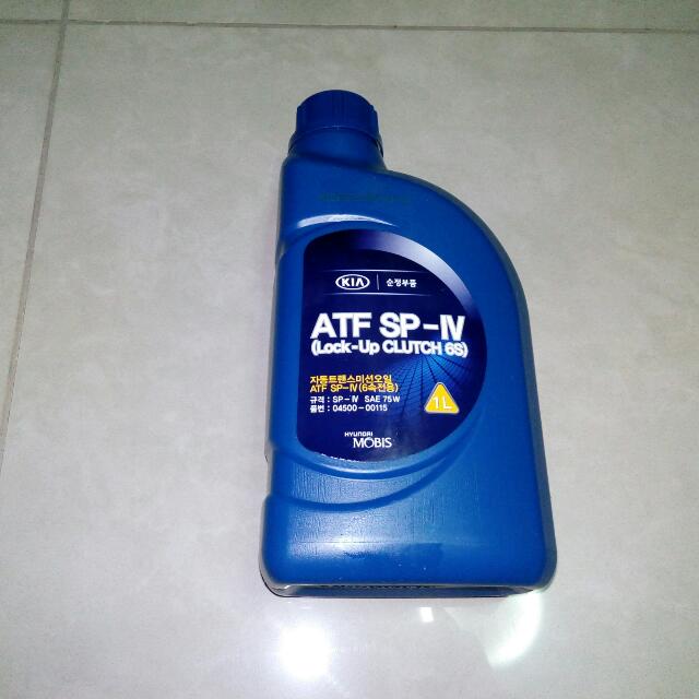 Hyundai Atf Oil Sp Iv 1l Sae 75w Lock Up Clutch 6s Pn 04500 00115 Car Accessories On Carousell