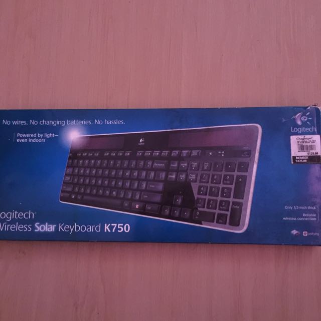 Logitech Solor Keyboard Logitech Solar Wireless Keyboard, Computers & Tech, Parts & Accessories ...