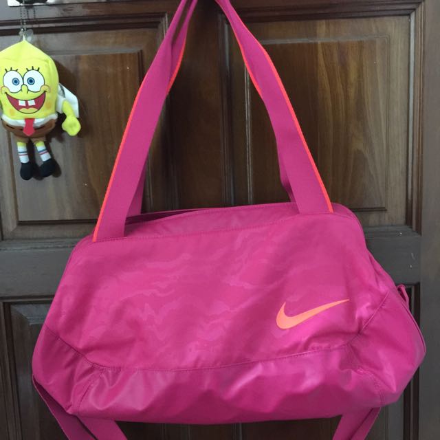 hot pink gym bag