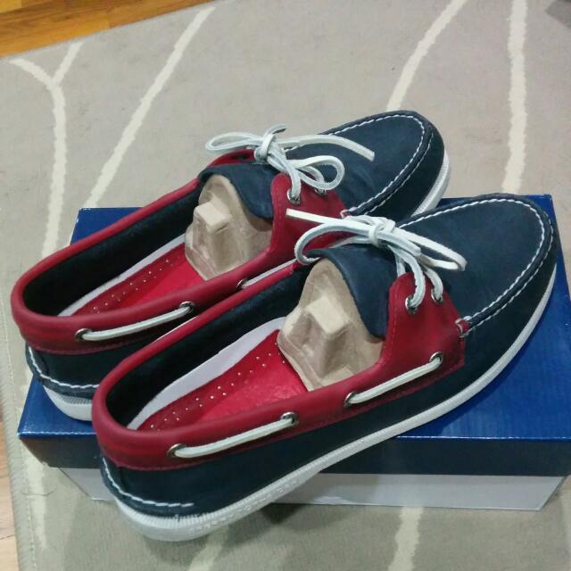 Red white and blue sperrys sale