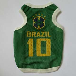BN Green Brazil #10 Pet Jersey