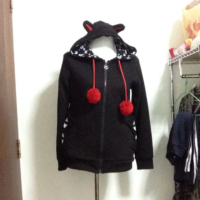 Cat Ear Black Hoodie, Hobbies & Toys, Memorabilia & Collectibles, Fan