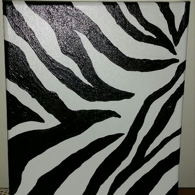 8 10 Abstract Zebra Painting Design Craft On Carousell