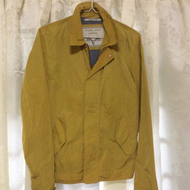 zara mens yellow jacket