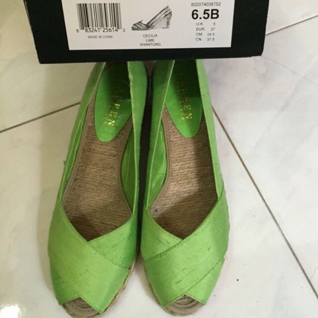 Ralph lauren hotsell peep toe wedges