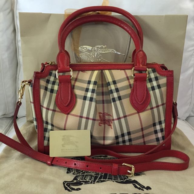 Burberry haymarket bowling bag online
