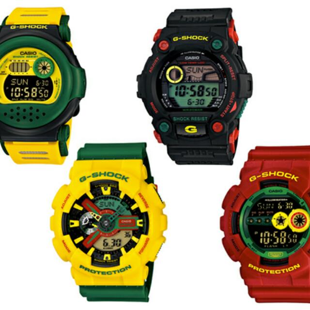 G shock sale rastafarian price