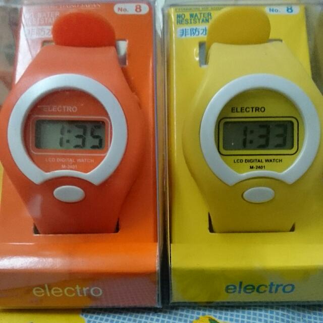 blue planet lcd digital watch