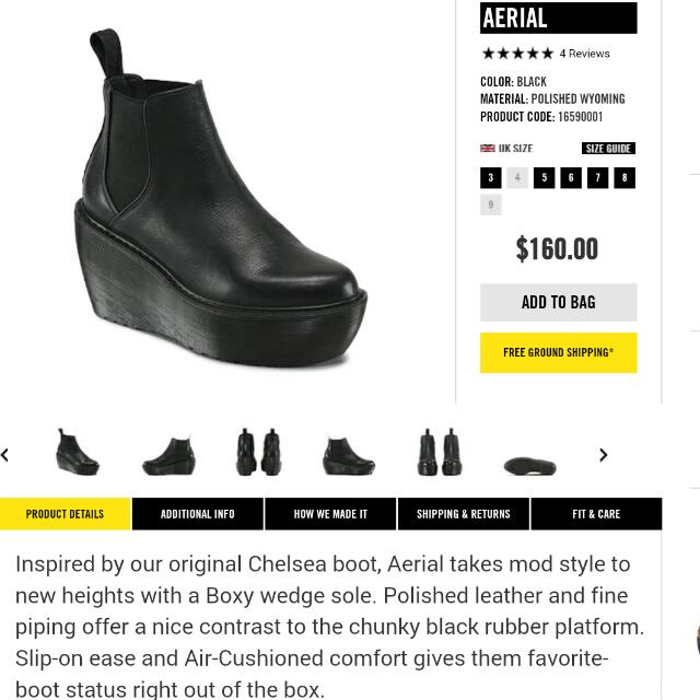 dr martens aerial chelsea boot