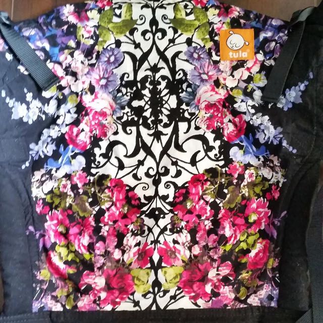 floral tula baby carrier