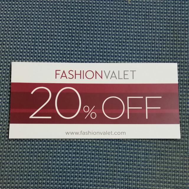 20 Discount Voucher For Fashionvalet Tickets Vouchers On Carousell