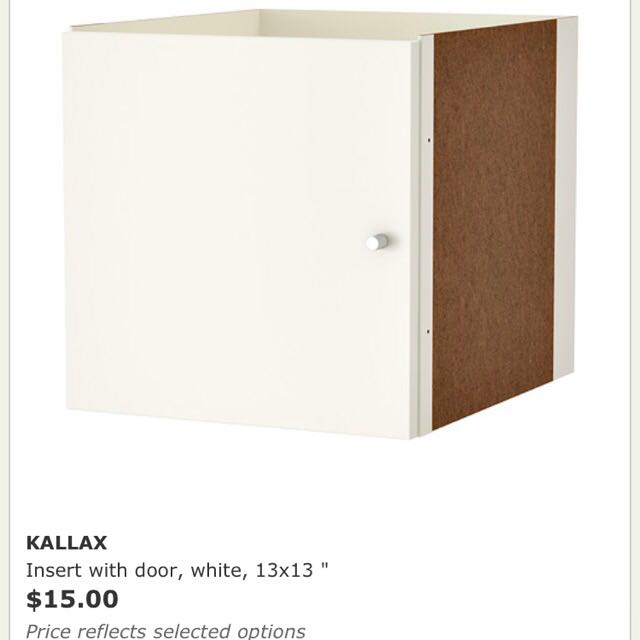 IKEA Kallax Insert With Mirror Door X 4 Pieces, Furniture & Home Living,  Furniture, Shelves, Cabinets & Racks on Carousell