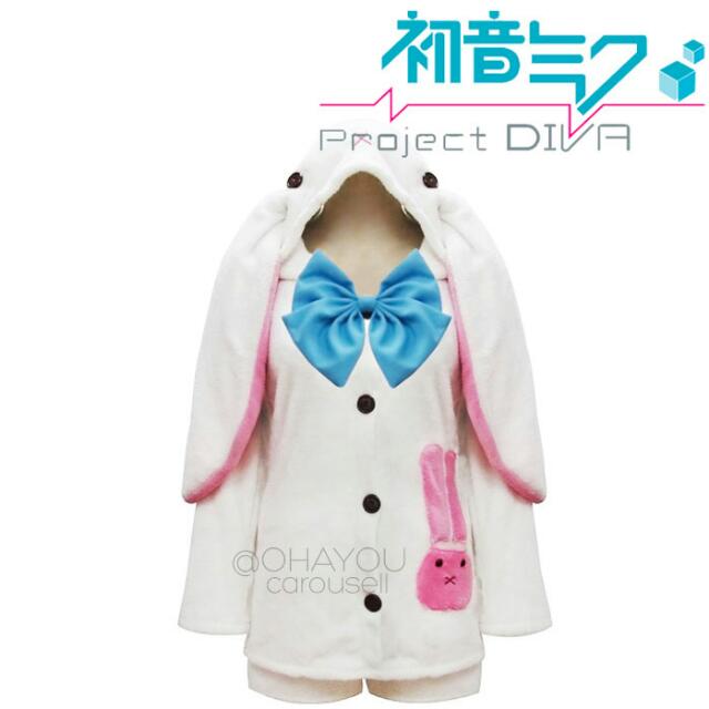 Vocaloid Hatsune Miku Project Diva Bunny Pyjamas Lounge Wear Cosplay Costume Bulletin Board Preorders On Carousell