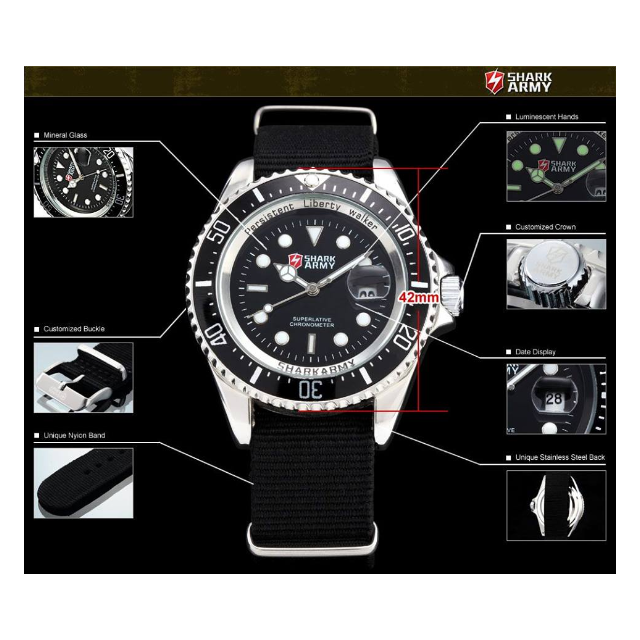 Shark army watch price store