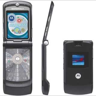 [In Stock] Motorola V3 Black Refurbished