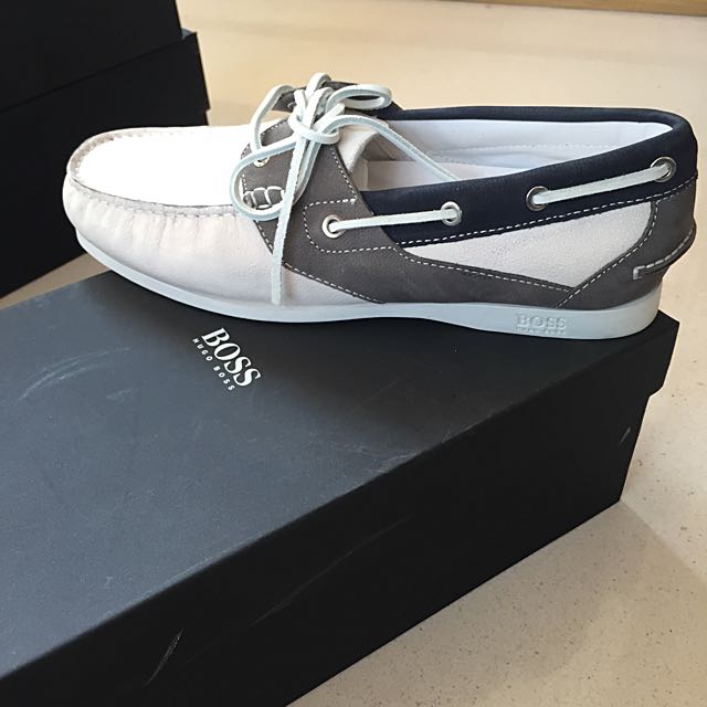 BN Authentic Hugo Boss Leather Boat Shoes