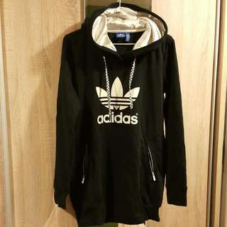 Adidas休閒長版帽T