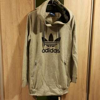 Adidas休閒長版帽T