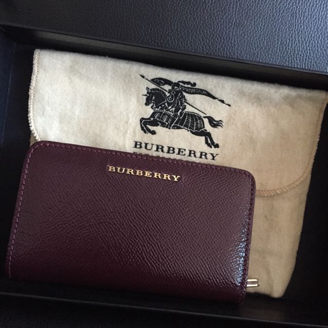 burberry patent leather wallet