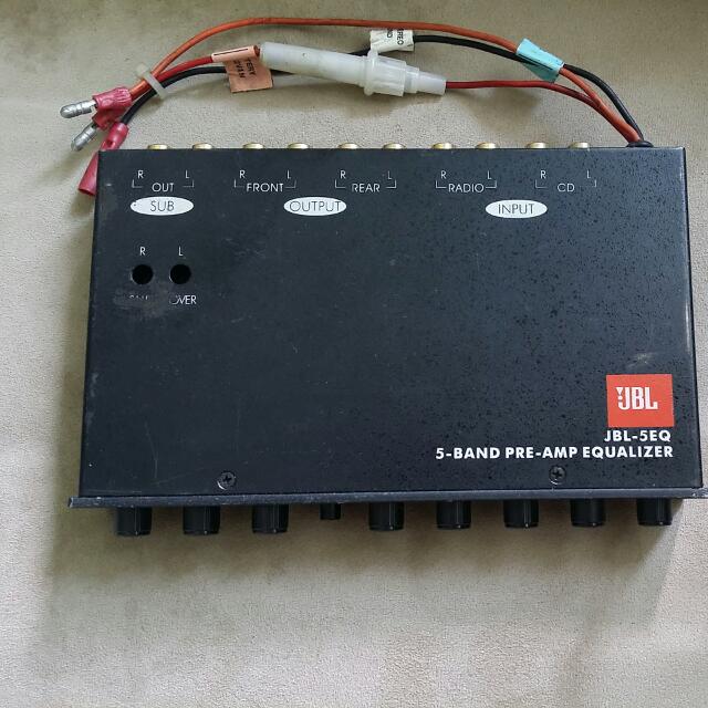 JBL5EQ 5band Preamp Equalizer, Cars on Carousell