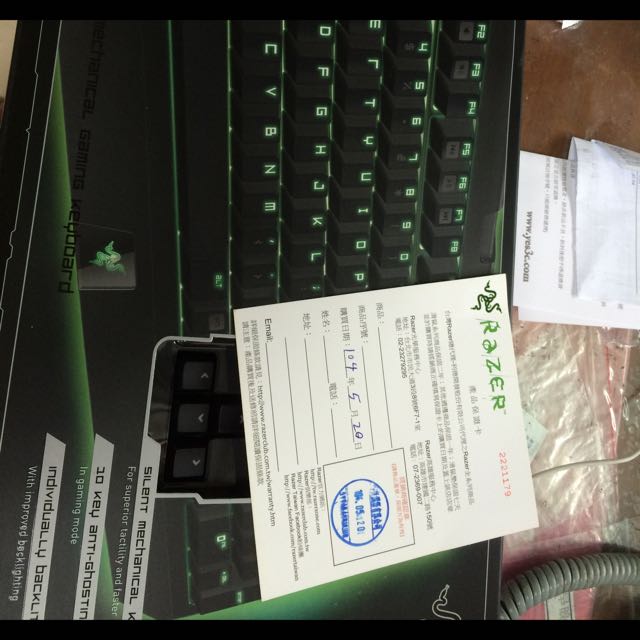 Razer黑寡婦終極版全背光98新於5 購入保固一年原價4790賤價3800 電腦3c在旋轉拍賣 Razer黑寡婦終極版全背光98新於5 購入保固一年原價4790賤價3800 電腦3c在旋轉拍賣