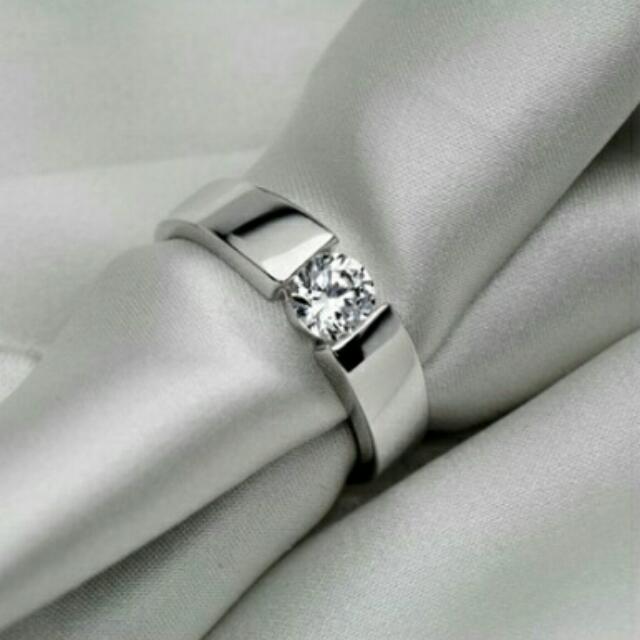 In Stock US Size 4 To 12 Unisex ring Couple rings 925 Silver