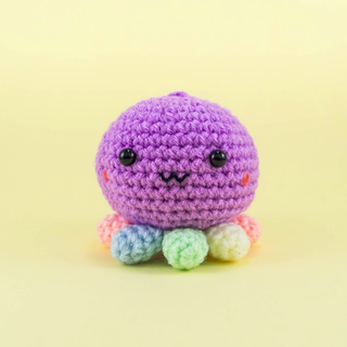 Crochet Octopus Amigurumi with colorful legs