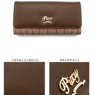 Pixy小冶豔復古鱷魚紋長夾