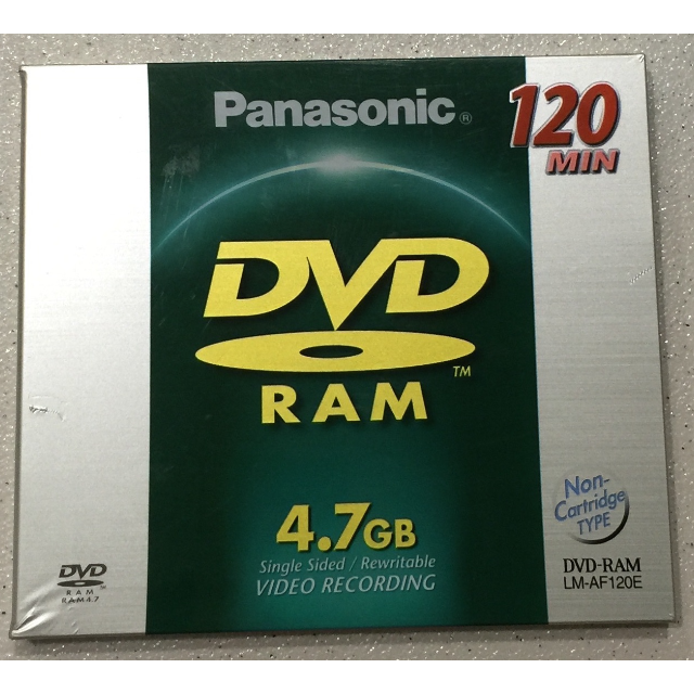 Panasonic DVDRAM Single Sided/Rewritable Video Recording (LMAF120E) (NEW!), Computers & Tech