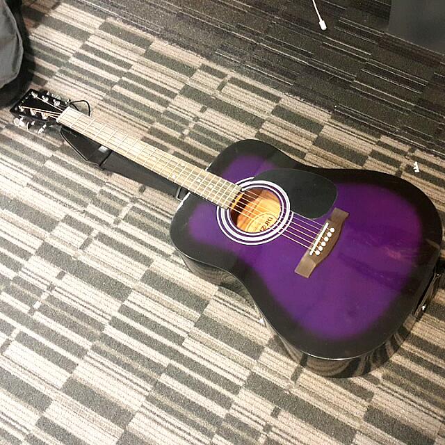 cheap purple guitar