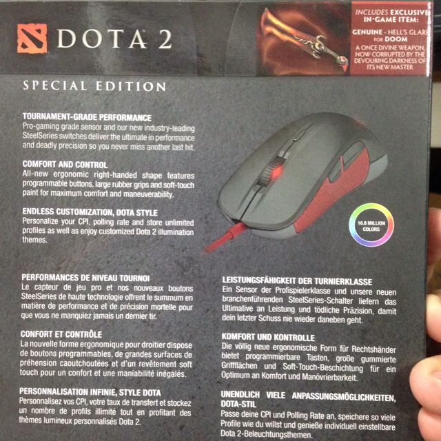 Steelseries Rival Dota 2 Edition Electronics On Carousell