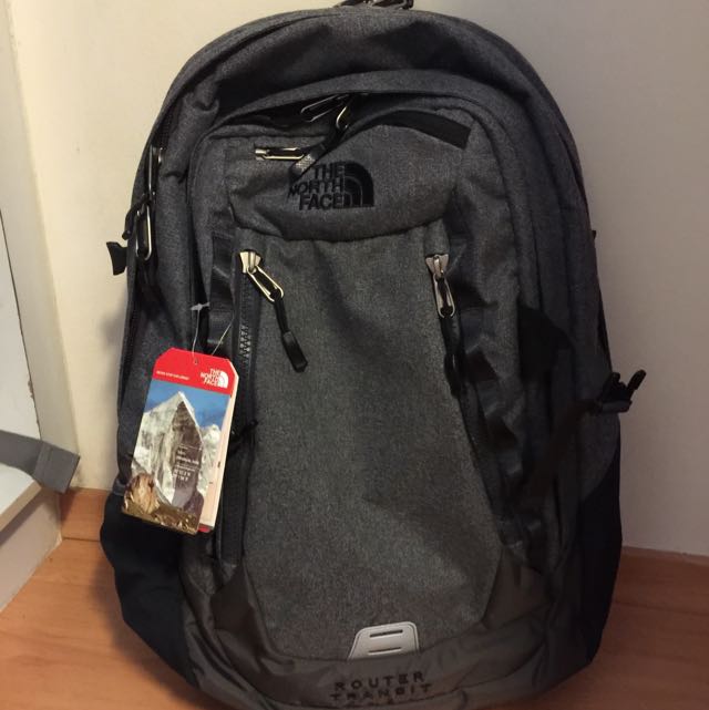 The North face Router Transit Traveling Bag (Grey), Men's Fashion, Bags ...