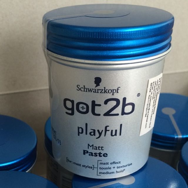 Schwarzkopf Got2b Playful Matt Paste Hair Wax Health Beauty