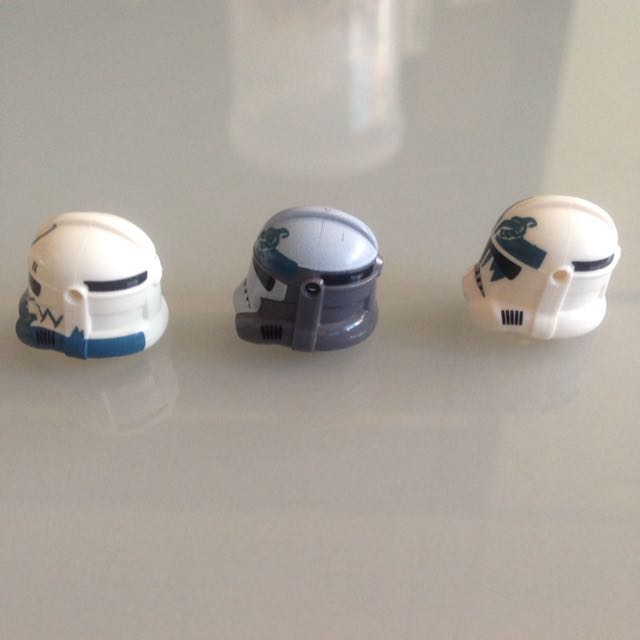 Lego Arealight Customs Star Wars Clone Wars Wolfpack Troopers(Helmets ...