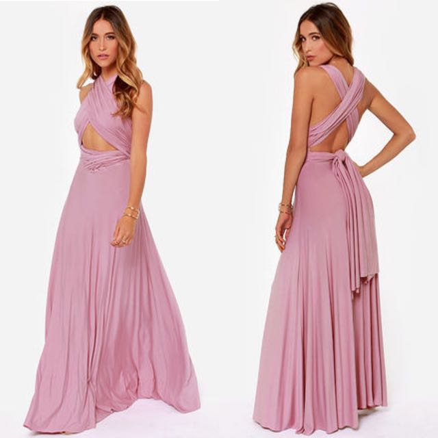 Tricks of the best sale trade mauve maxi dress