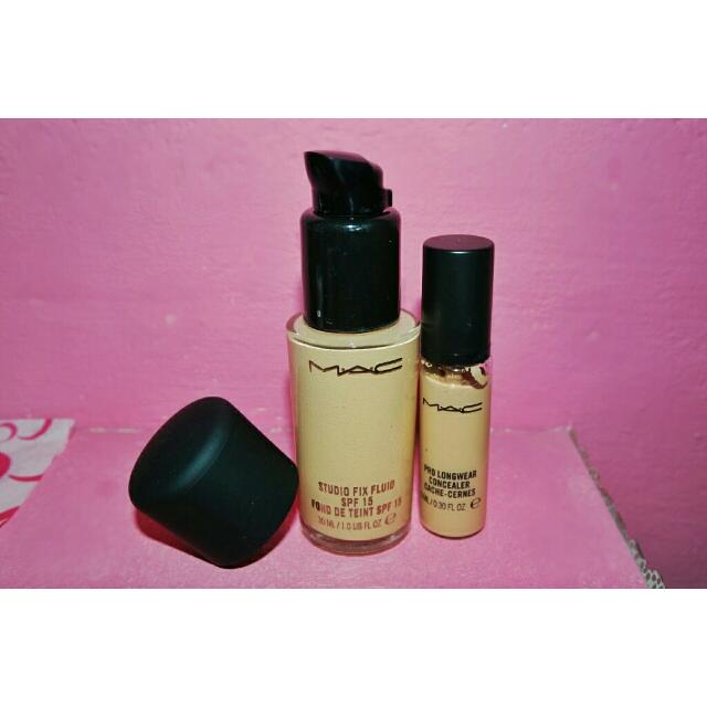 mac foundation and concealer