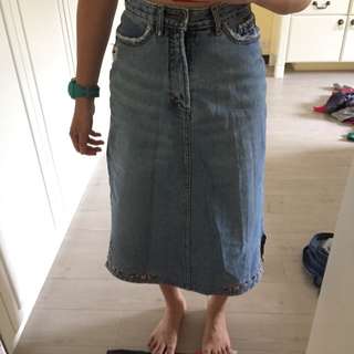 牛仔長裙
